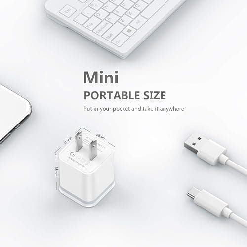 USB Wall Charger, LUOATIP 3-Pack 2.1A 5V Dual Port Cube Power Adapter Plug Block Charging Box Brick for iPhone 14 13 12 11 Pro Max SE XS XR X 8 7 6 6S Plus, Galaxy, LG, Moto, Android Phones thumbnail 4