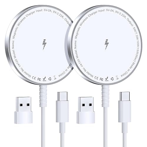 for MagSafe Charger: Magnetic Wireless Charging Pad for iPhone 17 16 15 14 13 12 Series & AirPods 4-2 Pro, Strong Magnet, Aluminum Alloy, USB-C/A Ports, Ultra-Thin & Portable, Ideal for Desk & Bedside - Image 1