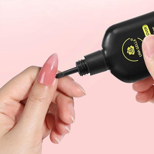 UNA GELLA Press On Nail Glue Remover Built-in-crowbar 30ML Acetone-Free Gentle Soak Off Gel Nail Glue Polish Remover for Nail Tip Adhesive Glue Easily Home DIY Not for U/V Nail Polish thumbnail 6