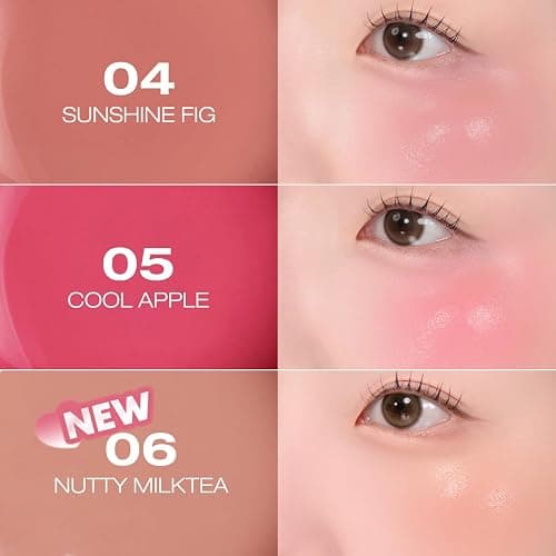 PERIPERA SYRUPY TOK CHEEK 5 Colors, Liquid Blush, Dewy Finish and Hydrates All day, Soft Velvet Texture Face Cheek Tint (01 LIGHT PEACH, One Size) thumbnail 6