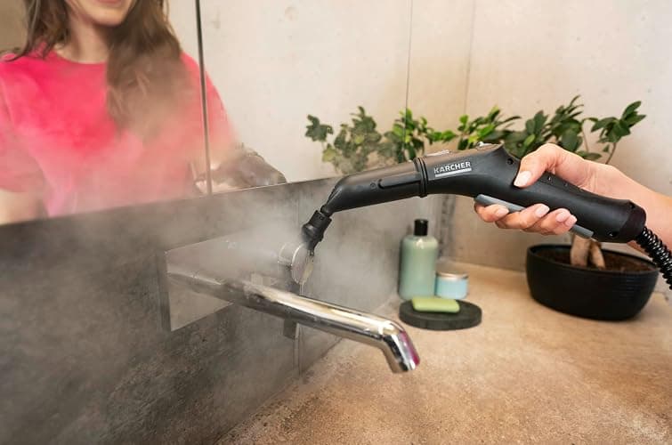 Kärcher Nettoyeur Vapeur SC 2 EasyFix Blanc, Pression Vapeur : 3,2bar, Temps Préchauffage : 6,5min, Puissance : 1500W, Surface : 75m², Réservoir : 1l, Set de Nettoyage de Sol EasyFix & Buses thumbnail 2