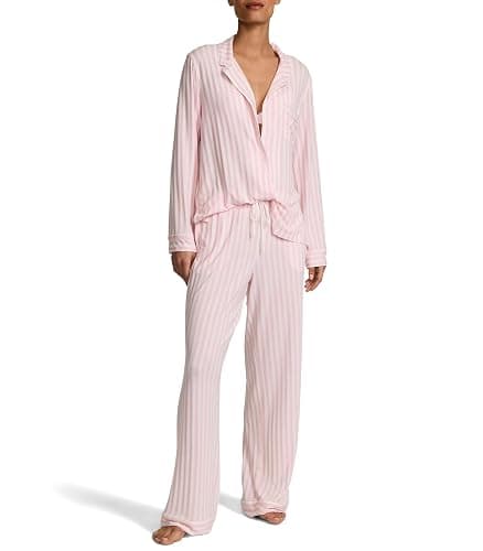 Victoria's Secret Modal Pajama Set, Long Sleeve Button Down Shirt and Pajama Pants, Sleepwear for Women (XS-XXL) - Image 1