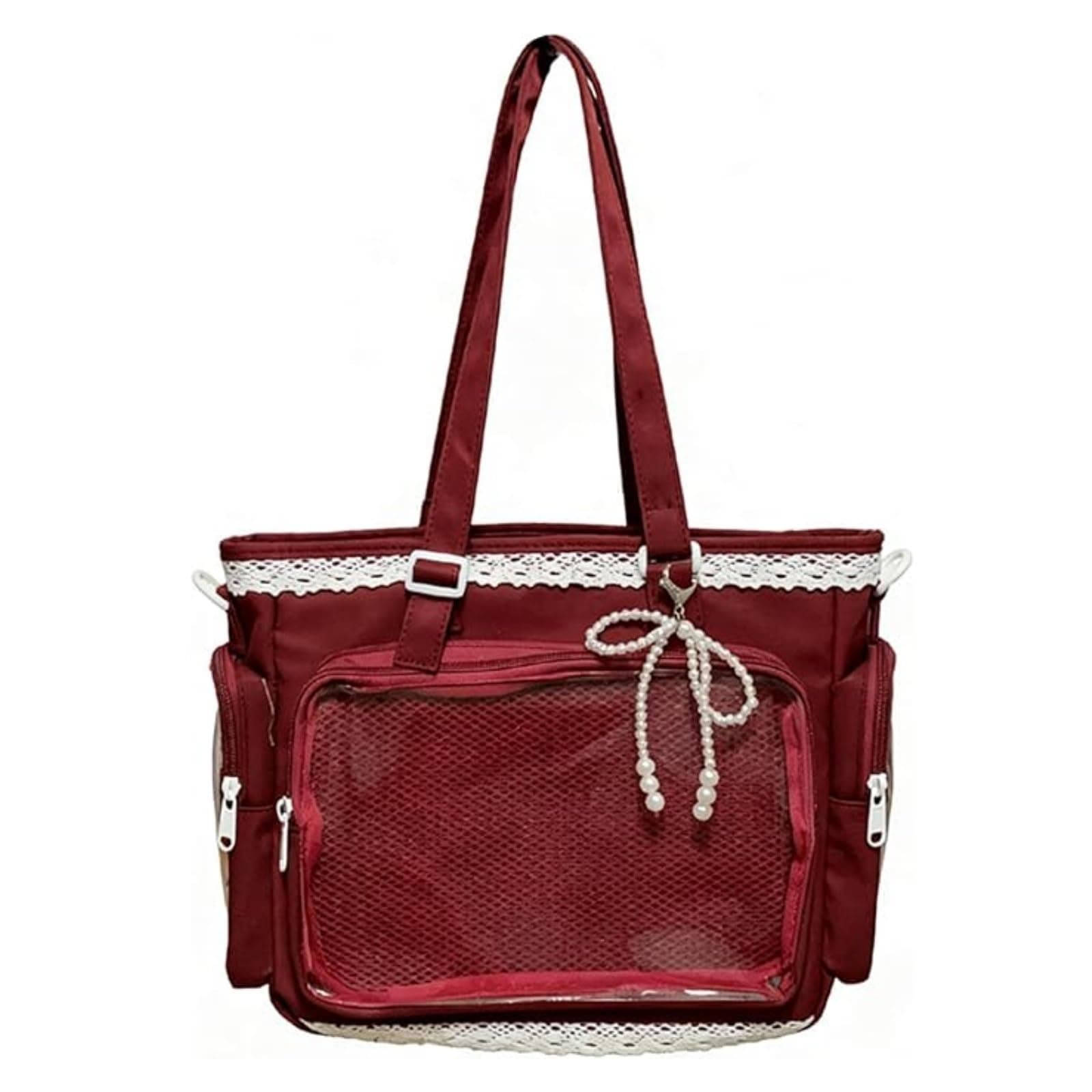 Ita Bag Crossbody Tote Bags, Japanese Kawaii Pin Display With Insert, Ladies Y2K Shoulder Bag Handbag - Image 1