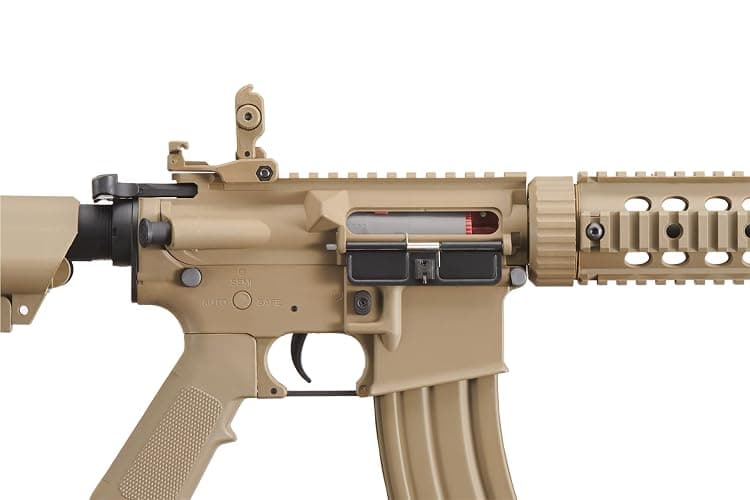 Lancer Tactical Gen 2 SD M4 Polymer (Long Rail)- Full/Semi-Auto Piactinny Rail AEG Rifle with 0.20g BBS, Charger and Battery thumbnail 7