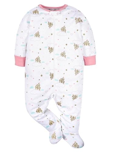 Gerber Baby Girls 4-Pack Sleep 'N Play Footie thumbnail 3