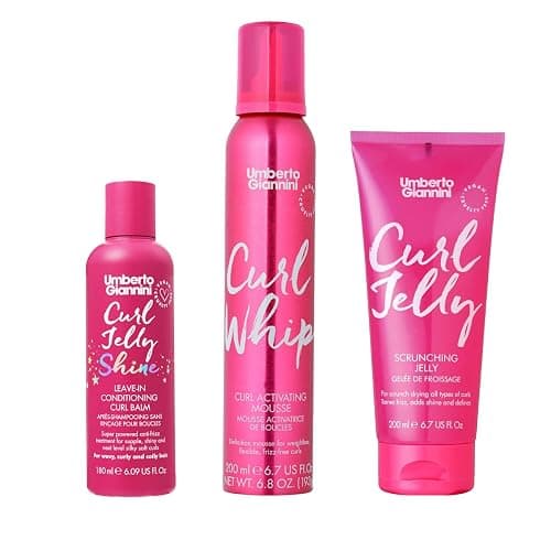 Umberto Giannini Curl Routine Kit for Type 3 Curls (3 Products) Styling Kit for Defined, Hydrated, Frizz-Free Curls - Image 1
