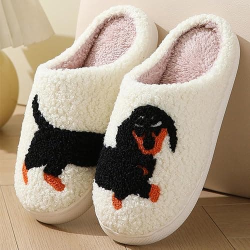 V OPXIN Cartoon Slippers for Womens Mens Cute Cozy Plush Warm Slip-on House Shoes for Indoor and Outdoor Meet Me at Midnight Strawberry Mushroom Evil Eyes Love Heart Slippers | Cozy, Warm, Plush, Slip-on, Cute, Cartoon Slippers, for Indoor and Outdoor, Love Heart, Strawberry, Mushroom thumbnail 9