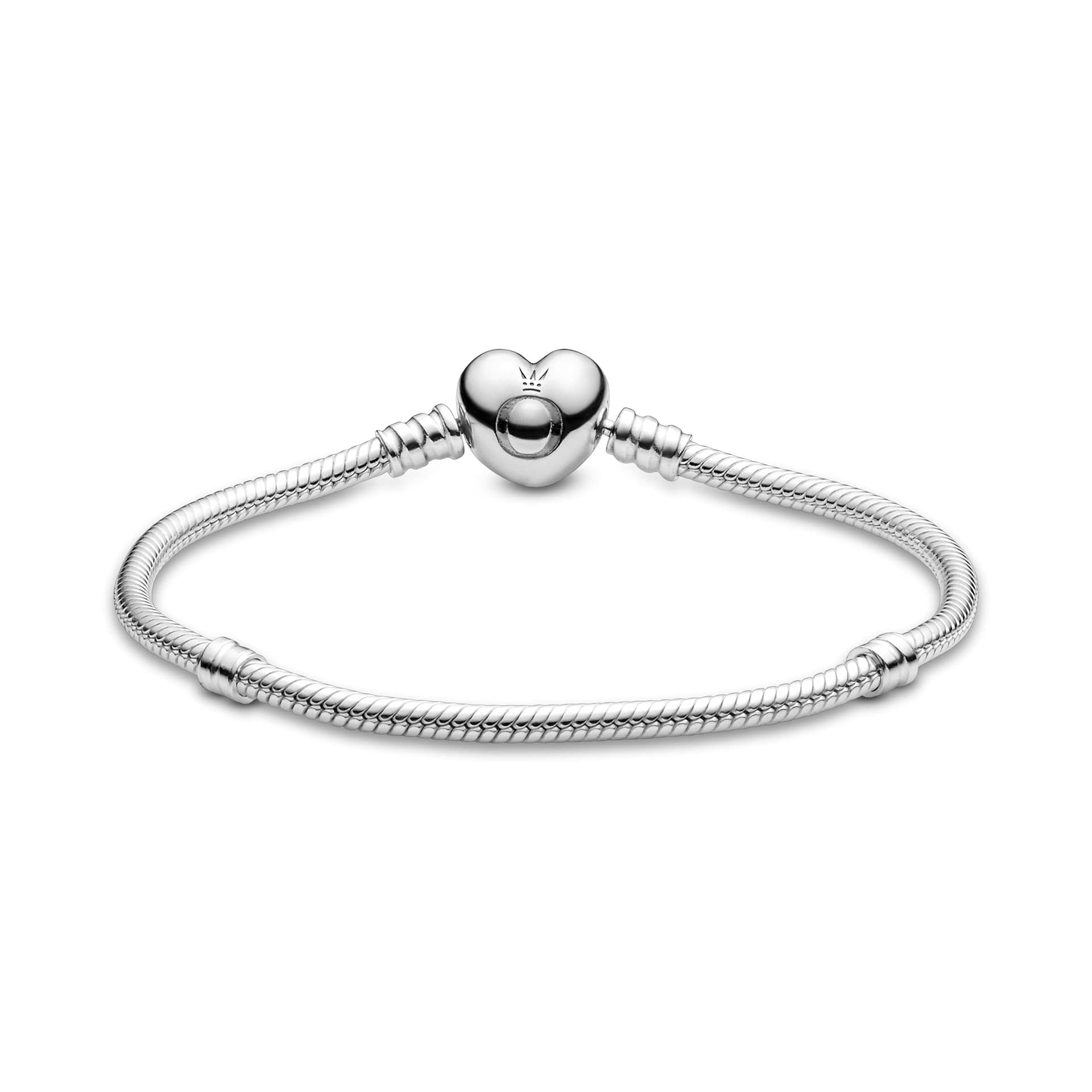 Pandora Women's Silver Bracelet With Heart-Shaped Clasp thumbnail 4