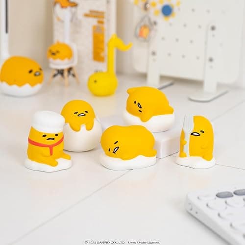 Hamee Sanrio Gudetama Lazy Egg Yolk Cute Water Filled Squishy (Series 2) Cute Squishy Collectible Figurine [Birthday Gift Bags, Party Favors, Gift Basket Filler] for Adults and Teens - 2 Pc. thumbnail 2