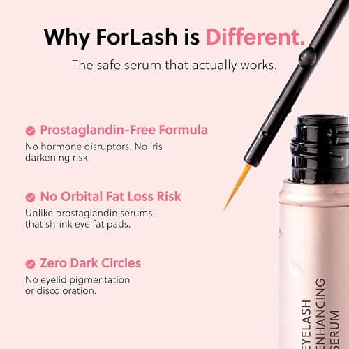 ForChics Lash Growth and Volume Duo - Growth Serum + Nourishing Mascara | 24/7 Lash Transformation System - Prostaglandin-Free, Hormone-Free - Instant Volume + Long-Term Growth thumbnail 5