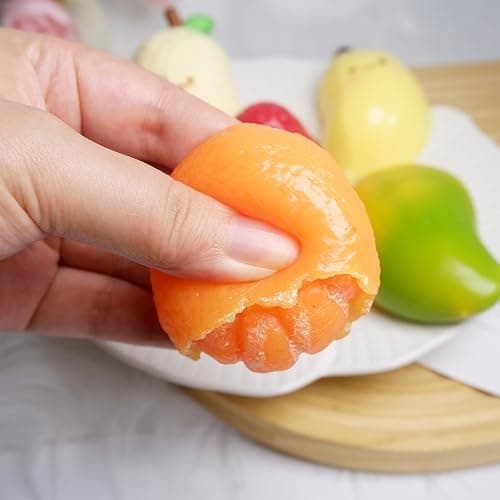 5 Pcs Handmade Fruit Taba Squishies Toys, Stress Relief Squishies Fidget Toys Include Strawberry, Banana, Mango for Party Favors OPP Packaging thumbnail 7