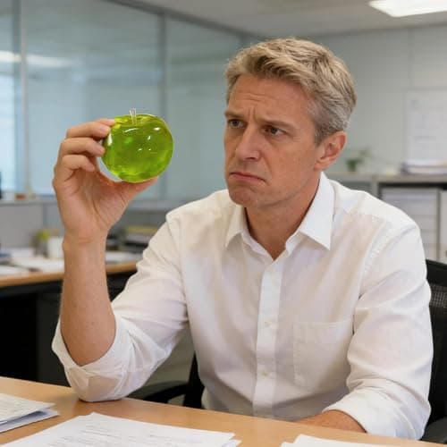 Stress Relief Toy, Stress Relief Green Fruit Toy Slow Rebound Clear Fruit Squeeze Fidget Toy Anxiety Relief Soft Stress Ball Pinch Sensory Toy (Cyan) thumbnail 6