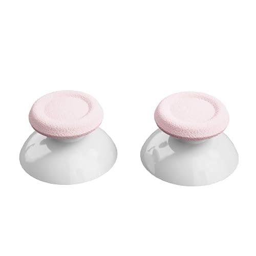 eXtremeRate Cherry Blossoms Pink & White Dual-Color Replacement 3D Joystick Thumbsticks for PS5 Controller, Analog Thumb Sticks with Screwdriver for PS4 Slim Pro Controller thumbnail 2