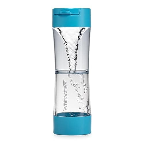 Whirlbottle The World’s First Drink-And-Play Water Bottle | Sensory Fidget Stress ADHD Kids Tweens Teens Vortex Cyclone Tornado In STEM Science Connector Tube Toy | Clear BPA-Free Tritan Plastic 21 oz