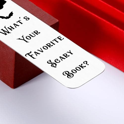 Horror Bookmarks for Women - Book Marks for Reading, Dark Romance,Ghostface, Spooky Basket Stuffers, Valentines Gifts for Teen Boys, Scary Book Lover Gift, Wicked Merch, Scream Bookmark Gifts for Son thumbnail 6