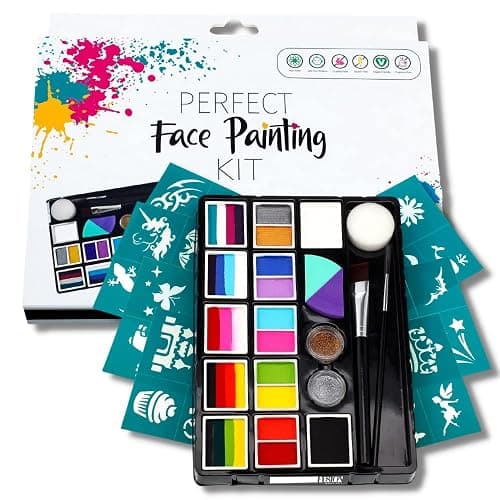 Fusion Body Art | Perfect Face Painting Kit for Professional and Beginner Face Painters - Skin Safe Hypoallergenic Vegan Face Paints - Image 1