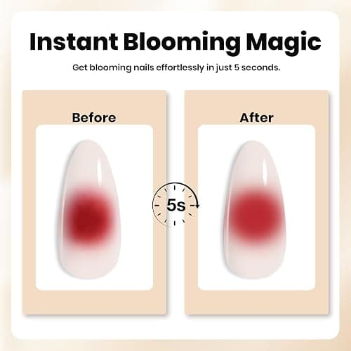 Beetles Blooming Gel for Nails - Easy Blooming Nail Art Gel for Floral & Marble Designs, UV/LED Cure Soak Off DIY at Home Gift for Women thumbnail 4