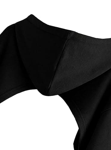Ecolala Girls Super Cropped Hoodie Drop Shoulder Pullover Long Sleeve Crop Top thumbnail 3