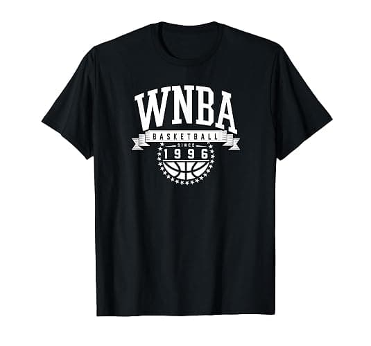 WNBA Women's Classic Fit Black WNBA Fan T-Shirt - Image 1