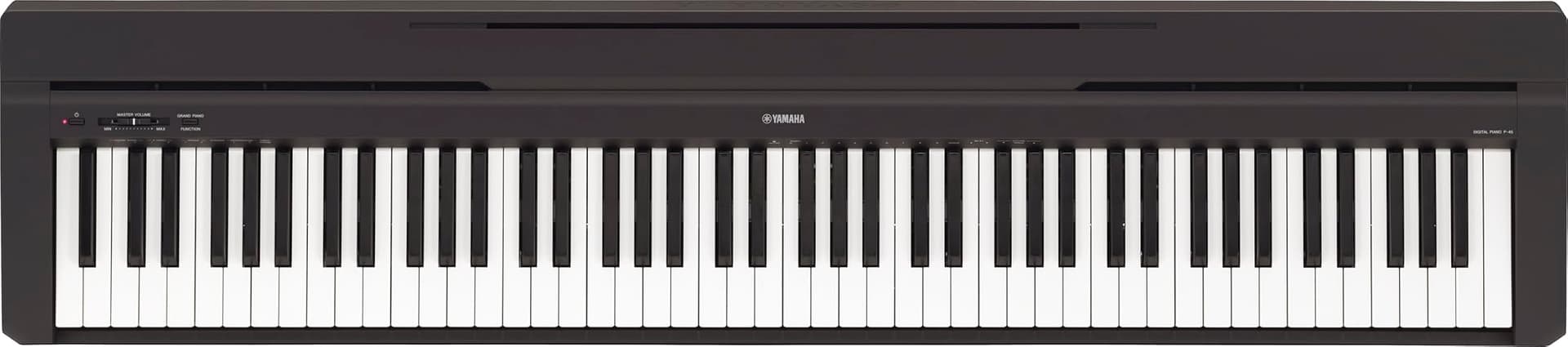 Yamaha 88-Key Weighted Portable Digital Piano Keyboard with Music Rest, Sustain Foot Switch, Built-in Speakers, USB Connectivity, Black (P45B) thumbnail 5