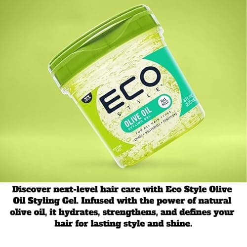 Styling Bundle Eco Styler Edge Control | Curly Hair & Braiding | Perfect with Slick Back Hair Brush Set thumbnail 2
