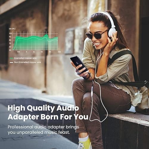 UGREEN Headphone Adapter for iPhone Lightning to 3.5mm Adapter Apple MFi Certified Lightning Aux Audio Jack Dongle Compatible with iPhone 14 Pro Max/14 Plus/13 12 11 Pro Max/SE/XS, Grey thumbnail 8