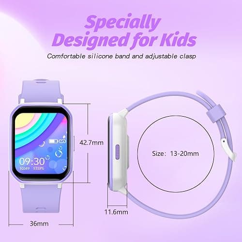 YOUSOKU Kids Smart Watch Girls Boys, Fitness Tracker for Kids, 1.5 Inch DIY Dial, 19 Sport Mode, Sleep Monitor, Pedometers, Heart Rate, IP68 Waterproof, Great Gift for Boys Girls Teens 6-14 thumbnail 7