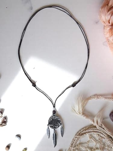BlueRica Dreamcatcher on Adjustable Cord Necklace thumbnail 2