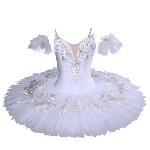 MTPLOP Swan Lake Performance Costume Ballet Dress White Sarong Competition Tutu Kids Adult Ballet Puffy Skirt - Image 1
