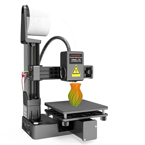 Portable 3D Printer - Compact FDM 3D Printer with Removable Build Plate, PLA & TPU Filament Compatibility, 0.4mm Nozzle, 100x100x100mm Build Volume, Easy-to-Use Design for Beginners - Image 1