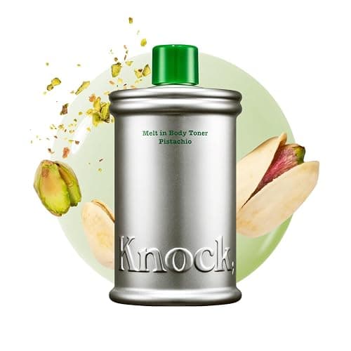 Knock Melt-in Body Toner, Pistachio, Milky Body Moisturizer with Ceramide, Fresh Pisachio Scent - Image 1
