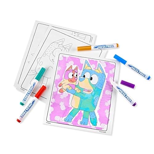 Crayola Bluey Color Wonder Coloring Set, 18 Bluey Coloring Pages, Toddler Stocking Stuffer, Holiday & Christmas Gifts for Kids, Mess Free Coloring for Toddlers, Toys & Games thumbnail 3