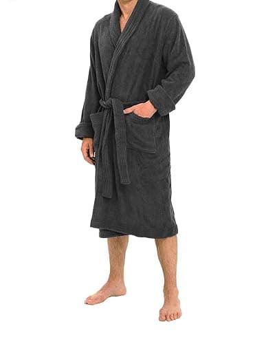 Marquess All-Cotton Bathrobe Thick Plush Cloth Housecoat Terry Toweling, Sweat Steaming Clothes Comfortable & Warm thumbnail 3