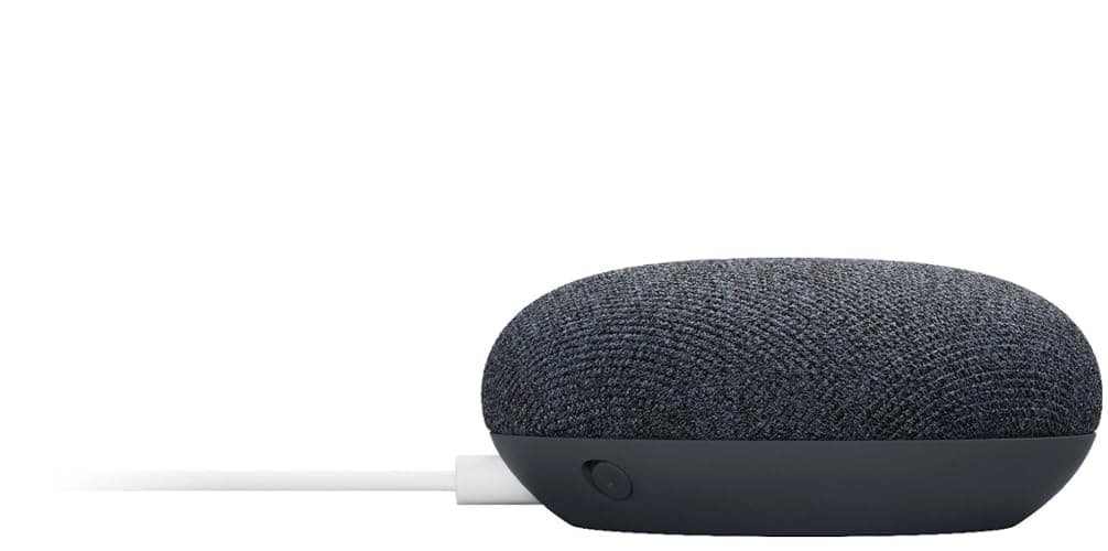 Google Nest Mini 2nd Generation Smart Speaker with Google Assistant - Charcoal thumbnail 3