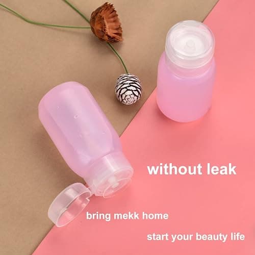 MEKK Acetone Pump Dispenser,Push Down Pump Dispenser Empty Alcohol Dispenser Push Down Nail Polish Remover Pump One-Touch Pump Bottle Dispenser for Nail Polish & Makeup Remover 2 Pack 200ML(6.8oz) thumbnail 5
