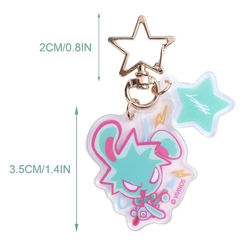 YJacuing Alien Stage Rabbit Series Chibi Acrylic Keychain, Officially Licensed Anime ALNST Collectible Bag Charm Pendant thumbnail 2