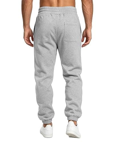 A WATERWANG Men's Sweatpants Casual Cotton Tapered Joggers Athletic Sweat Pants for Men Workout Running with Pockets thumbnail 6