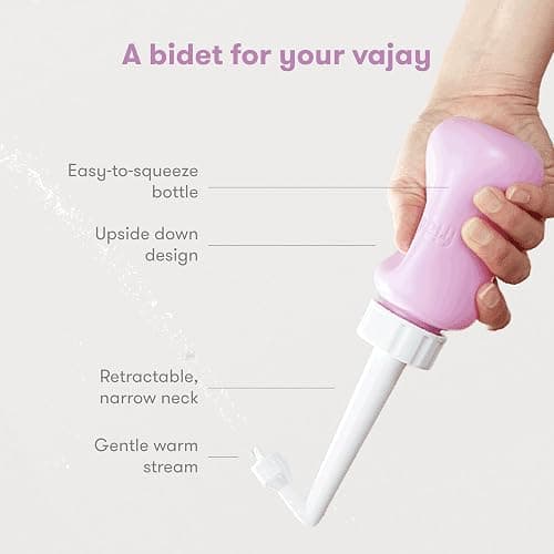 Frida Mom Upside Down Peri Bottle for Postpartum Care, Portable Bidet Perineal Cleansing and Recovery for New Mom, The Original Fridababy MomWasher thumbnail 3