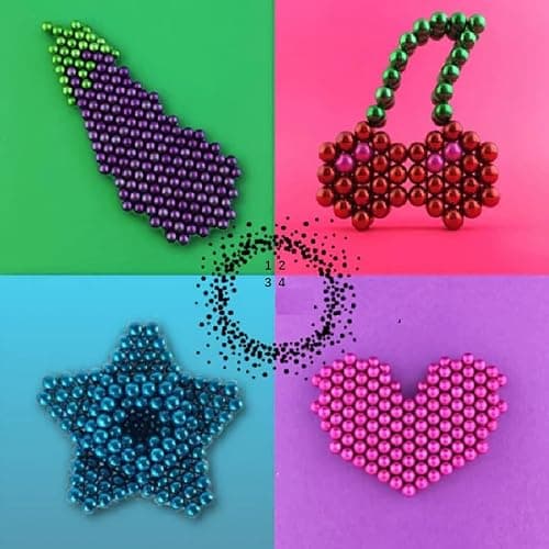 Magic Kits & Accessories - 1000 Pieces, Magnetic Tricks-Balls Toys, Upgrade Magnet Challenge-Beads Game Putty Toy Slime X279 thumbnail 3