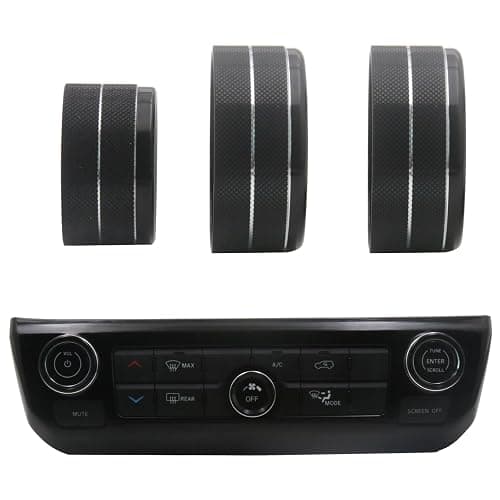 sumaikeji Fits for Jeep Compass 2022-2025 Headlight Air Conditioner Knob Trim Auto Parts(Compass,Black) thumbnail 3