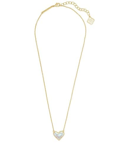 Kendra Scott Ari Heart Adjustable Length Pendant Necklace for Women, Fashion Jewelry thumbnail 2