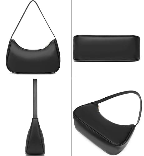 Afashor Shoulder Bags for Women Vegan Leather Hobo Sling Tote Handbag Retro Clutch Purse with Zipper Closure thumbnail 7