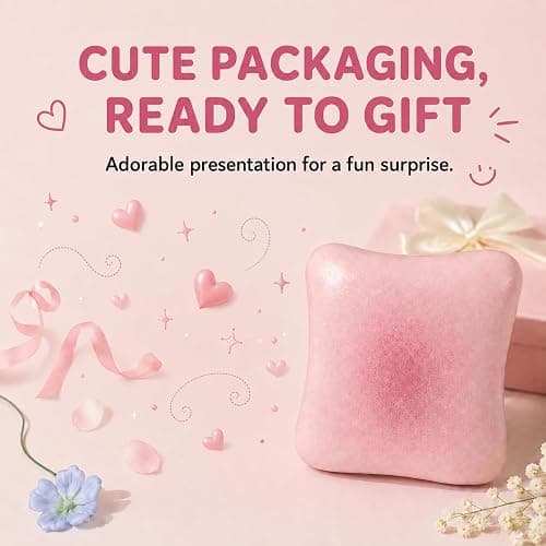 Sticky Bread Squishy Fidget Toys,Slow Rising Butter Squishy Toy,Moist and Soft Stress Toast Balls,Stress Relief & Fidget Toys for ADHD,Party Favor Gift (Pink A-1pcs) thumbnail 7
