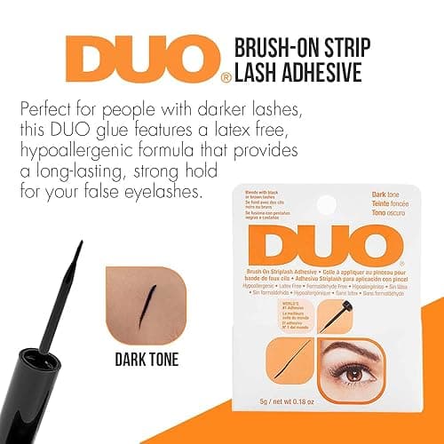 DUO Brush-On Strip Lash Adhesive, Dark Tone, 0.18 oz, 2-Packs thumbnail 3