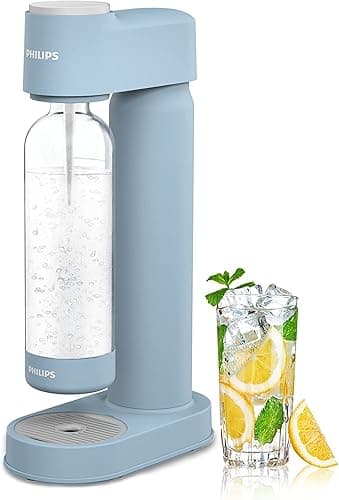 PHILIPS Sparkling Water Maker Soda Maker Soda Streaming Machine for Carbonating with 1L Carbonating Bottle, Seltzer Fizzy Water Maker, Compatible with Any Screw-in 60L CO2 Carbonator(NOT Included) - Image 1