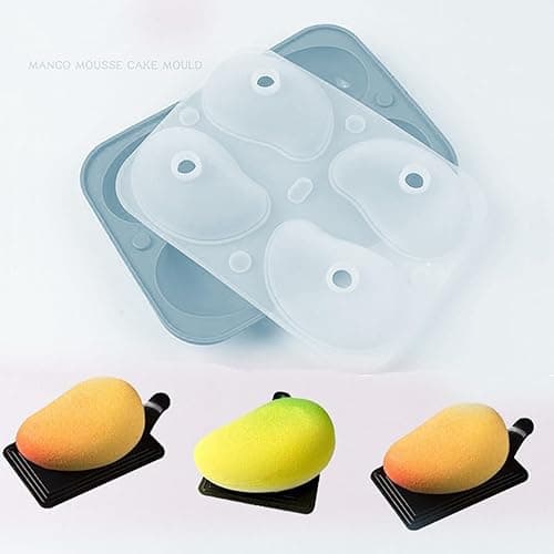 Silikon Mangoform 3d Früchte Formen Silikon Mango 19x13.9x5cm Kuchenform Mango Mit Vier Gittern Leichtes Ausformen Dessert Backwerkzeuge In Fruchtform Für Schokolade Kuchen Duftseife thumbnail 8