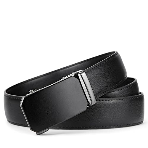 BOSTANTEN Mens Belt Leather Ratchet Belt For Men Dress and Casual with Adjustable Buckle, Trim to Fit thumbnail 9