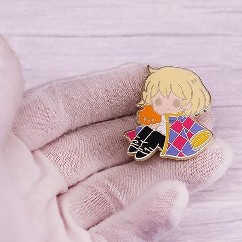 DJMANMENGG Howls Pin Anime Howl's Cosplay Pins Jewerly Merch Gifts For Men Women thumbnail 6