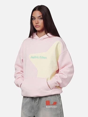 Aelfric Eden Star Graphic Hoodies Print Hoodie Unisex Oversized Hooded Sweatshirt Long Sleeve Pocket Pullover thumbnail 2