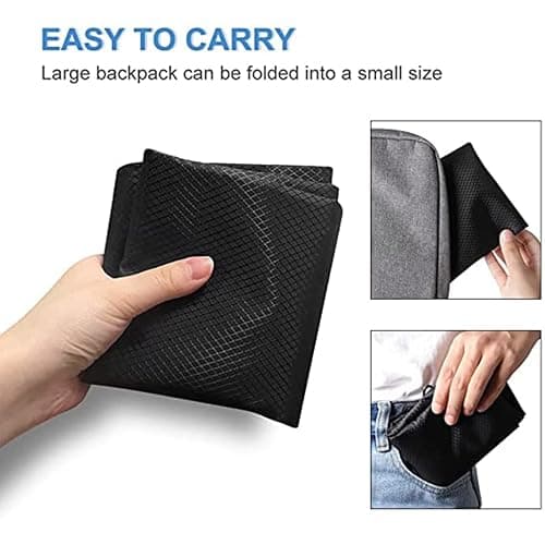 AidShunn Drawstring Gym Bag, Sport Large Capacity PE Bag with Outside Zipper Waterproof String Swim Backpack for Men & Women Boys Girls for Sports School Beach Holidays Swimming Travel Yoga thumbnail 4